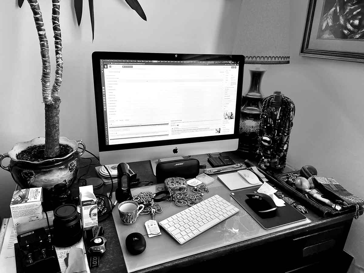 My desk is a mess